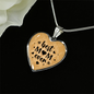 Mom, Best Mom Ever Heart Pendant Necklace