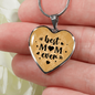 Mom, Best Mom Ever Heart Pendant Necklace
