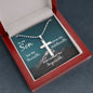 To My Son, Cross Necklace, Inspirational Message