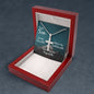 To My Son, Cross Necklace, Inspirational Message