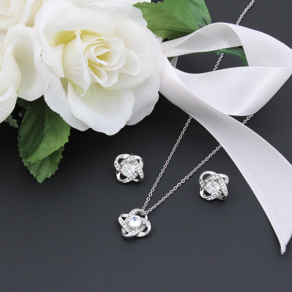 Mother in Law, Throughout the Years, Love Knot Necklace and Earring Set