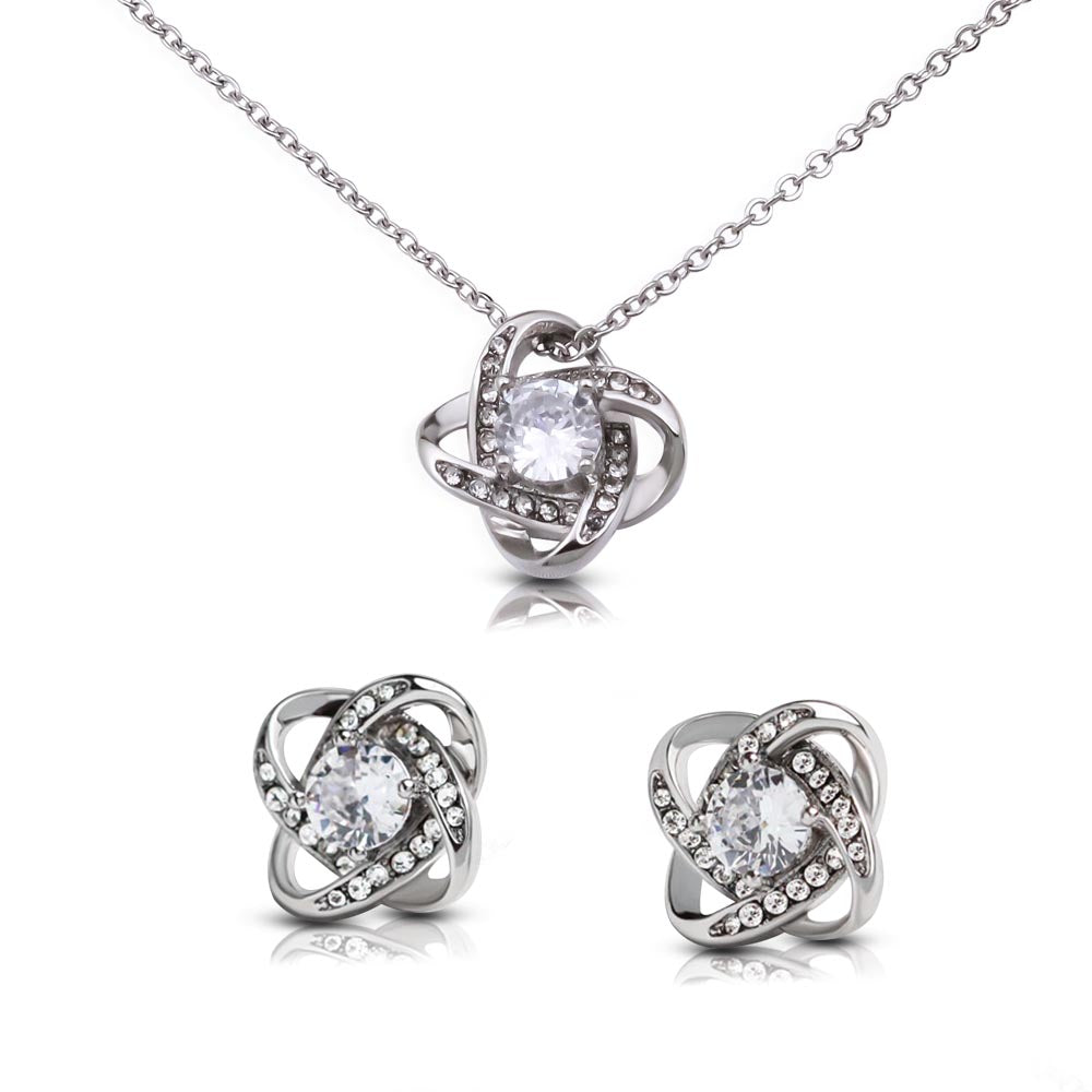 Mother in Law, Throughout the Years, Love Knot Necklace and Earring Set