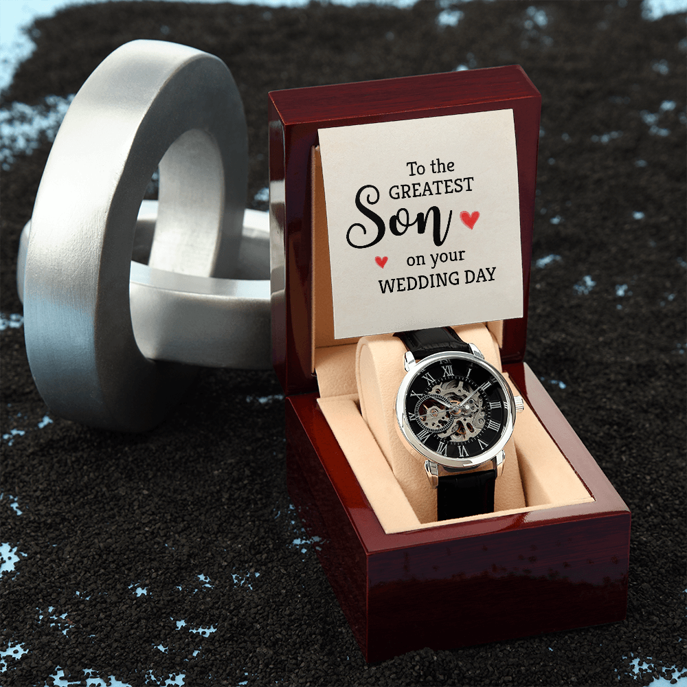 Son, On Your Wedding Day, Men's Openwork Watch