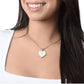 Stunning Graphic Heart Necklace for Daughter with Proverbs 3:15