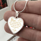 Stunning Graphic Heart Necklace for Daughter with Proverbs 3:15