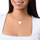 Stunning Graphic Heart Necklace for Daughter with Proverbs 3:15