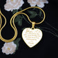 Stunning Graphic Heart Necklace for Daughter with Proverbs 3:15