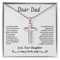 Gift for Dad from Daughter, Cross Necklace