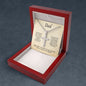 To Dad, Happy Father's Day Cross Pendant Necklace