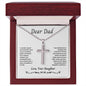 Gift for Dad from Daughter, Cross Necklace