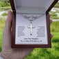 Gift for Dad from Daughter, Cross Necklace