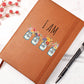 Leather Journal for Her, Motivation/Inspiring Gift, I Am Strong, Fierce, Brave, Loved