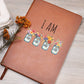 Leather Journal for Her, Motivation/Inspiring Gift, I Am Strong, Fierce, Brave, Loved