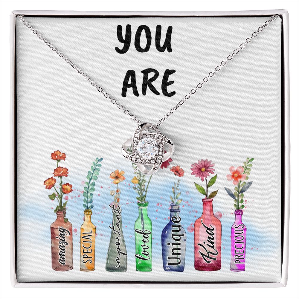 You Are Amazing, Love Knot Necklace