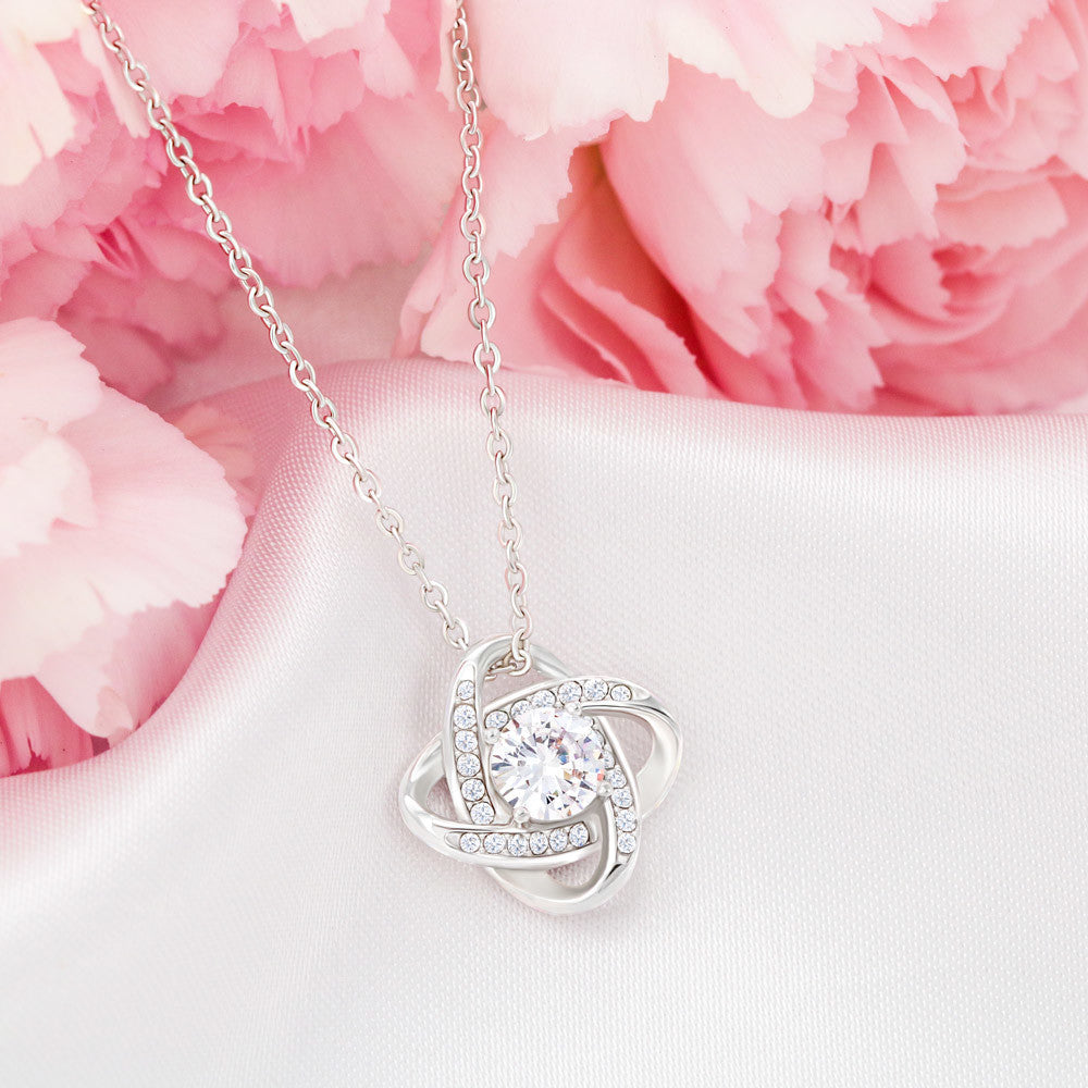 Bridesmaid Thank You Gift, Love Knot Necklace