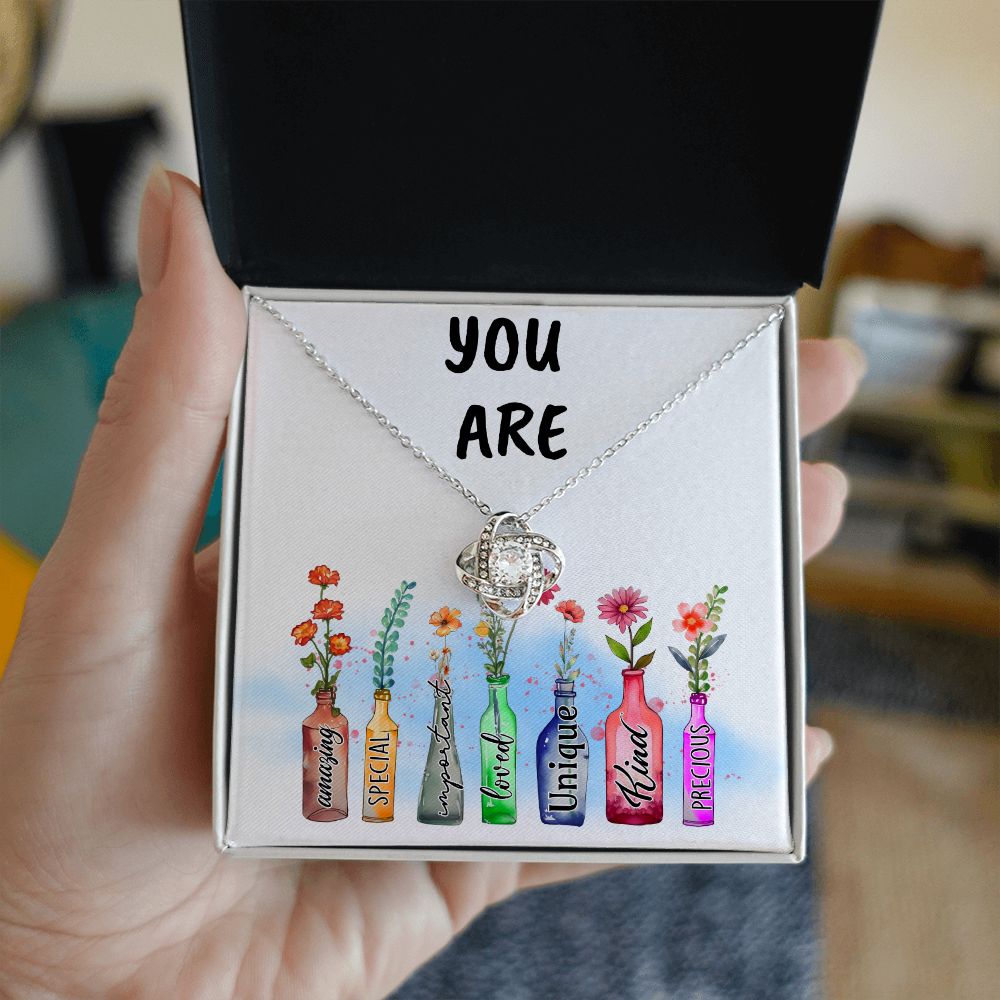 You Are Amazing, Love Knot Necklace