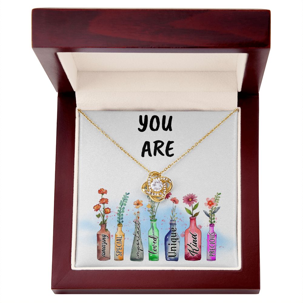 You Are Amazing, Love Knot Necklace