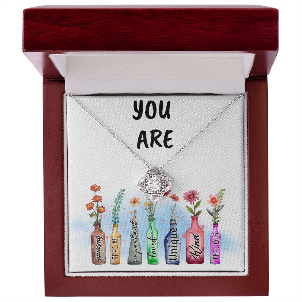 You Are Amazing, Love Knot Necklace