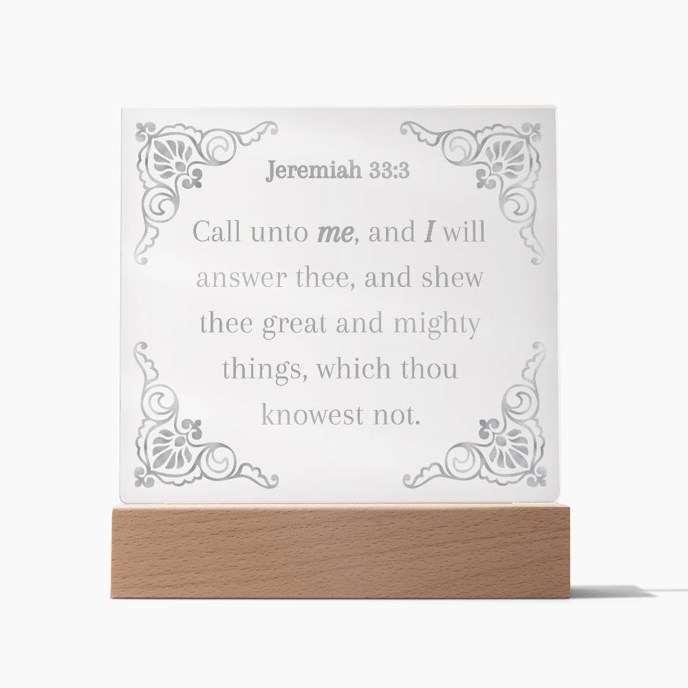 Acrylic KJV Bible Verse Plaque, Religious Plaque, Pastor Gift, Pastor Wife Gift, Christian Decor