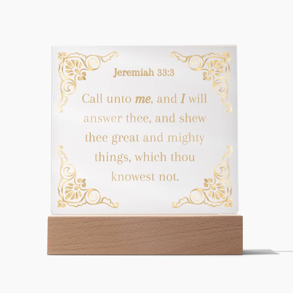 Acrylic KJV Bible Verse Plaque, Religious Plaque, Pastor Gift, Pastor Wife Gift, Christian Decor