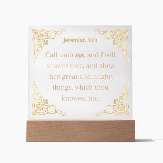 Acrylic KJV Bible Verse Plaque, Religious Plaque, Pastor Gift, Pastor Wife Gift, Christian Decor