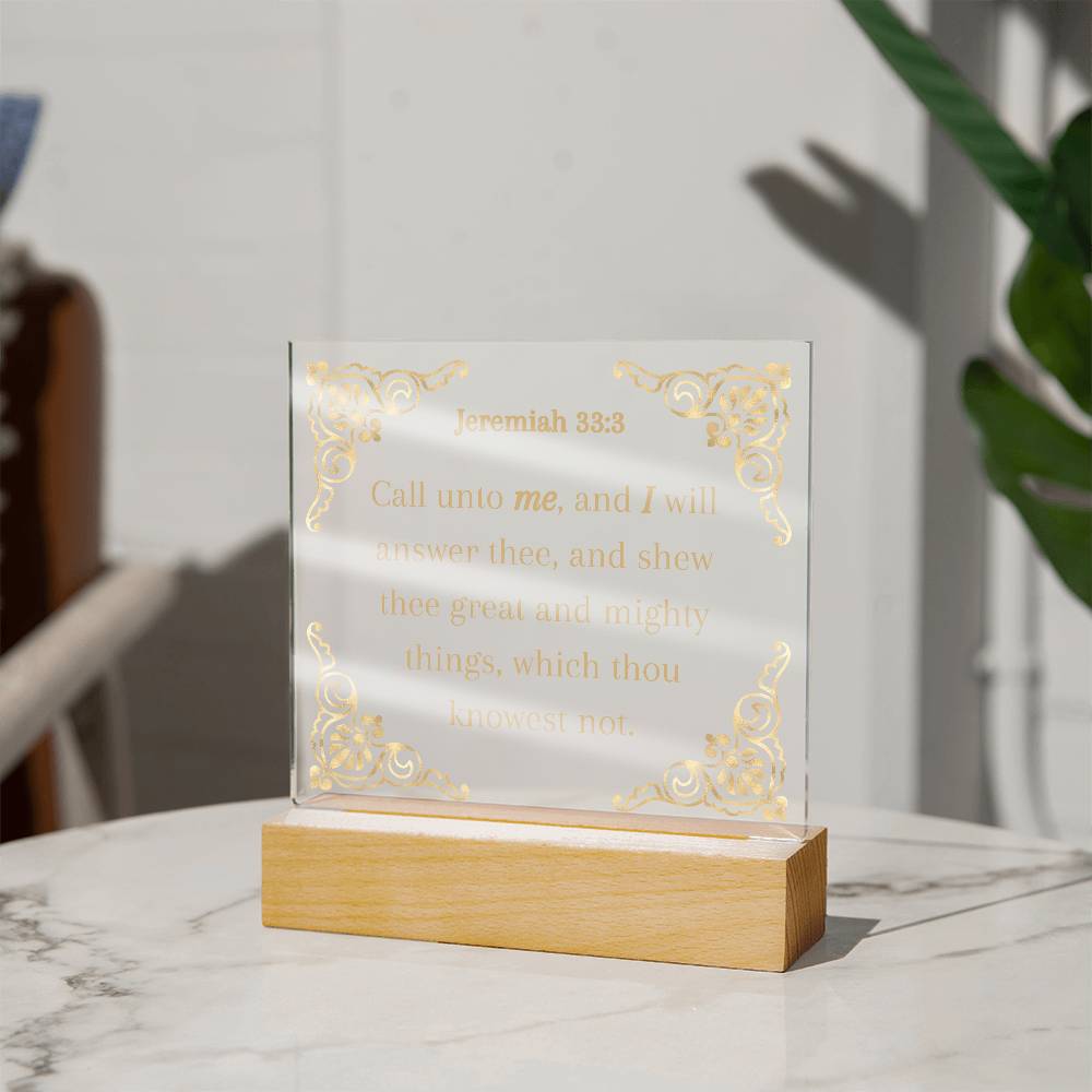 Acrylic KJV Bible Verse Plaque, Religious Plaque, Pastor Gift, Pastor Wife Gift, Christian Decor