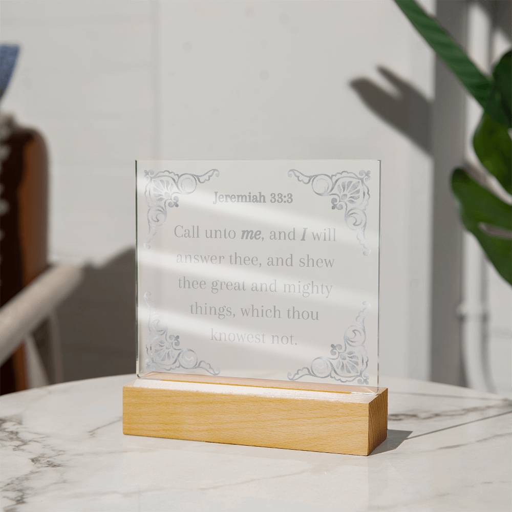 Acrylic KJV Bible Verse Plaque, Religious Plaque, Pastor Gift, Pastor Wife Gift, Christian Decor