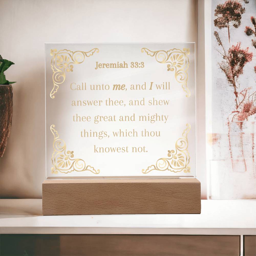 Acrylic KJV Bible Verse Plaque, Religious Plaque, Pastor Gift, Pastor Wife Gift, Christian Decor