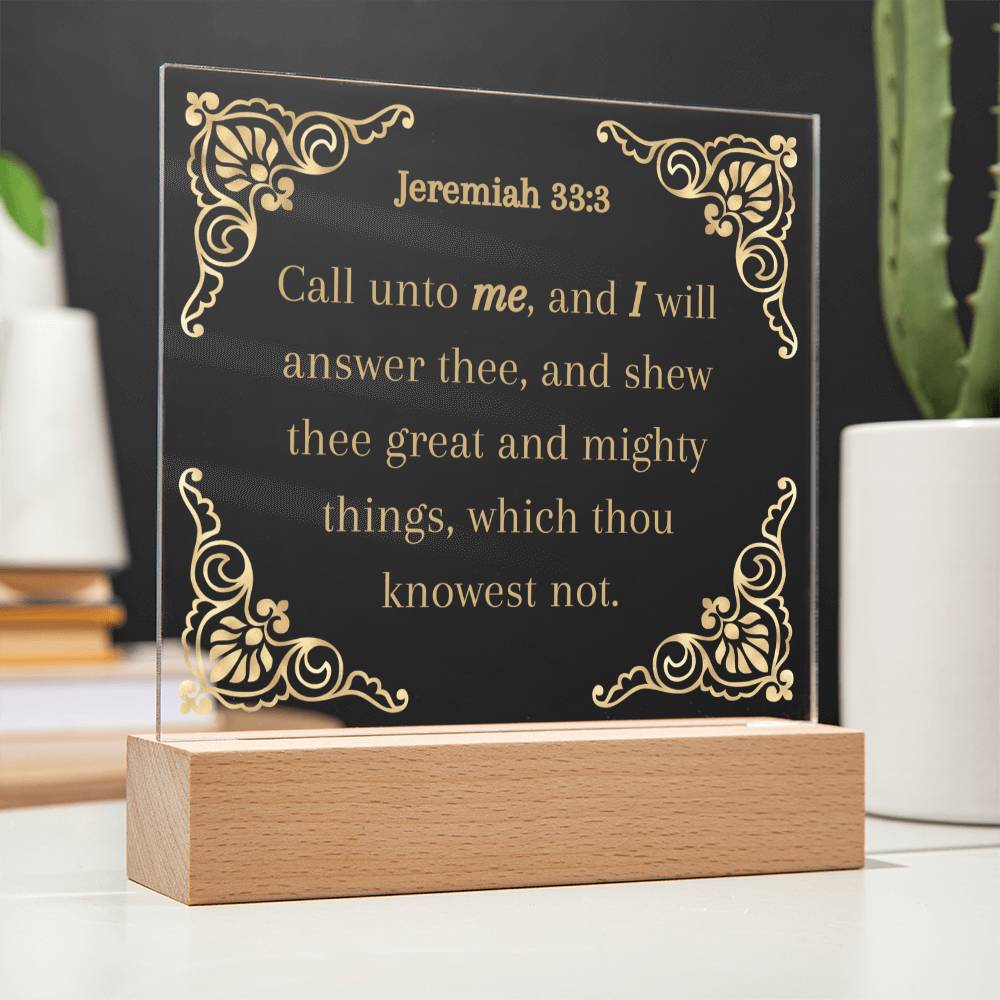 Acrylic KJV Bible Verse Plaque, Religious Plaque, Pastor Gift, Pastor Wife Gift, Christian Decor