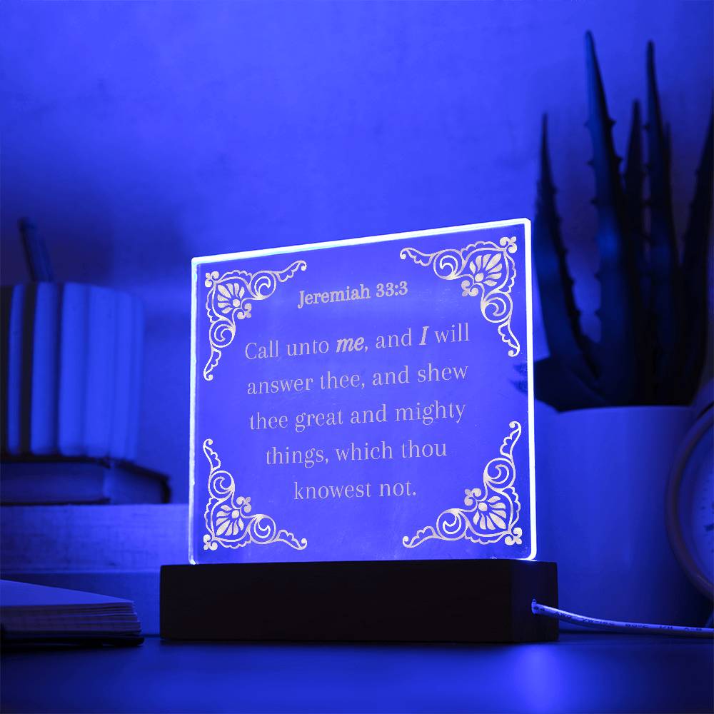 Acrylic KJV Bible Verse Plaque, Religious Plaque, Pastor Gift, Pastor Wife Gift, Christian Decor