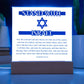 Stand With Israel Acrylic Plaque, Genesis 12, Verse 1-3