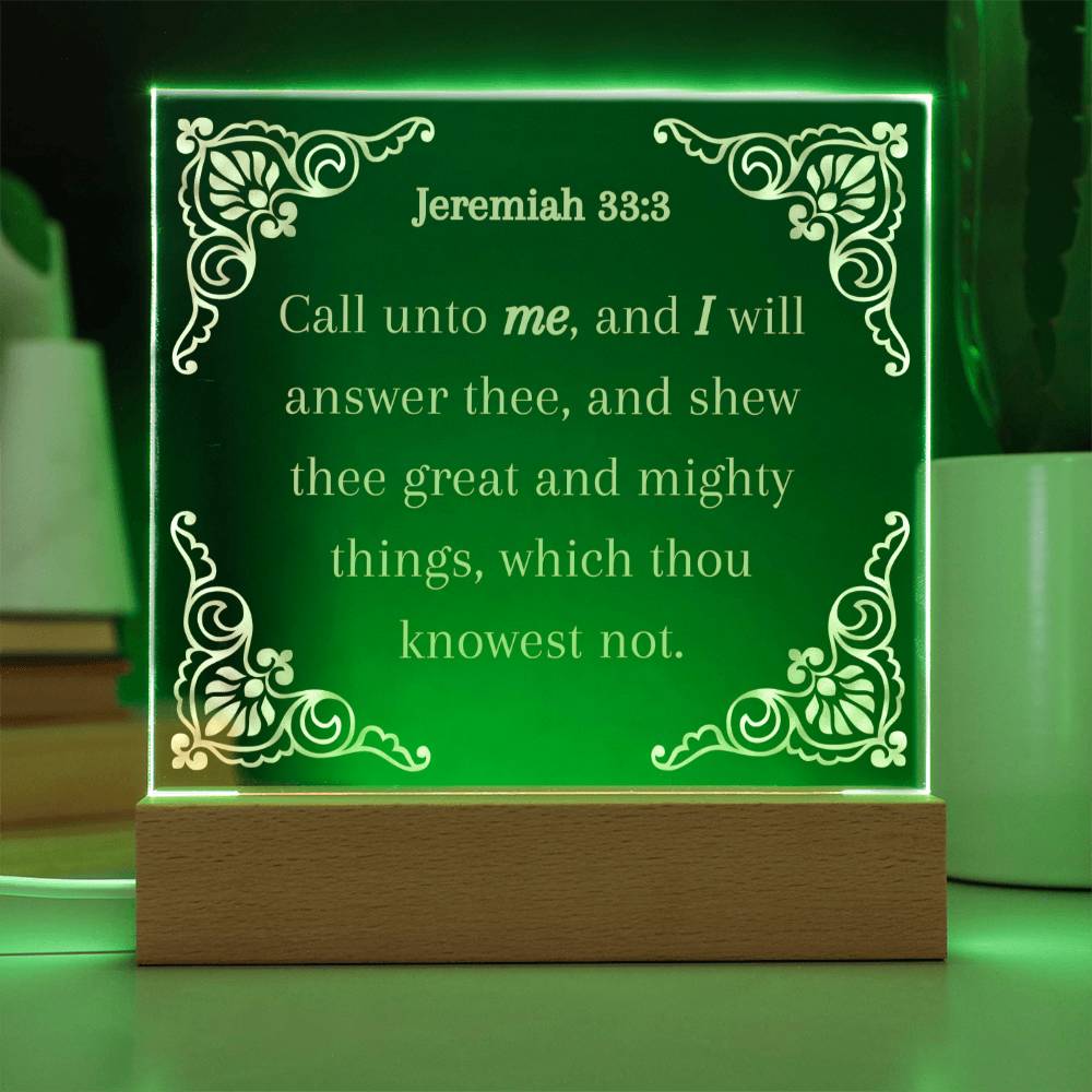 Acrylic KJV Bible Verse Plaque, Religious Plaque, Pastor Gift, Pastor Wife Gift, Christian Decor