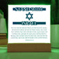 Stand With Israel Acrylic Plaque, Genesis 12, Verse 1-3