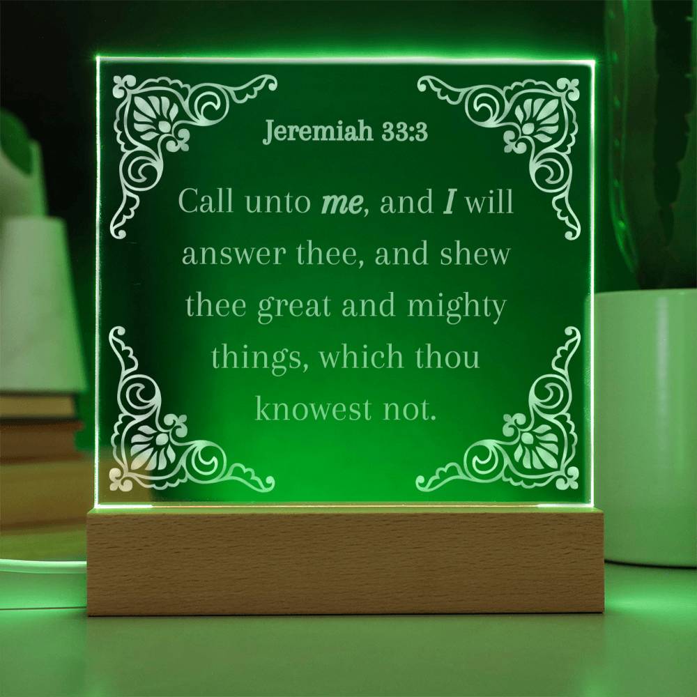 Acrylic KJV Bible Verse Plaque, Religious Plaque, Pastor Gift, Pastor Wife Gift, Christian Decor