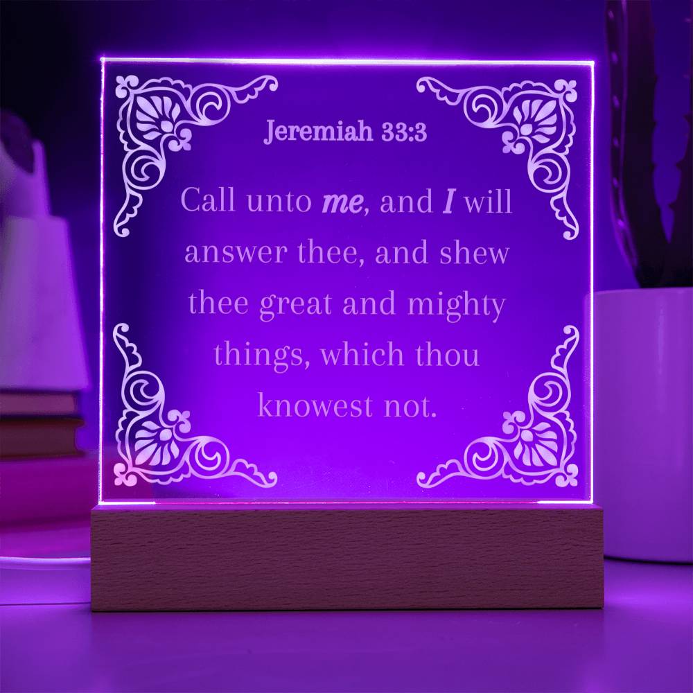 Acrylic KJV Bible Verse Plaque, Religious Plaque, Pastor Gift, Pastor Wife Gift, Christian Decor