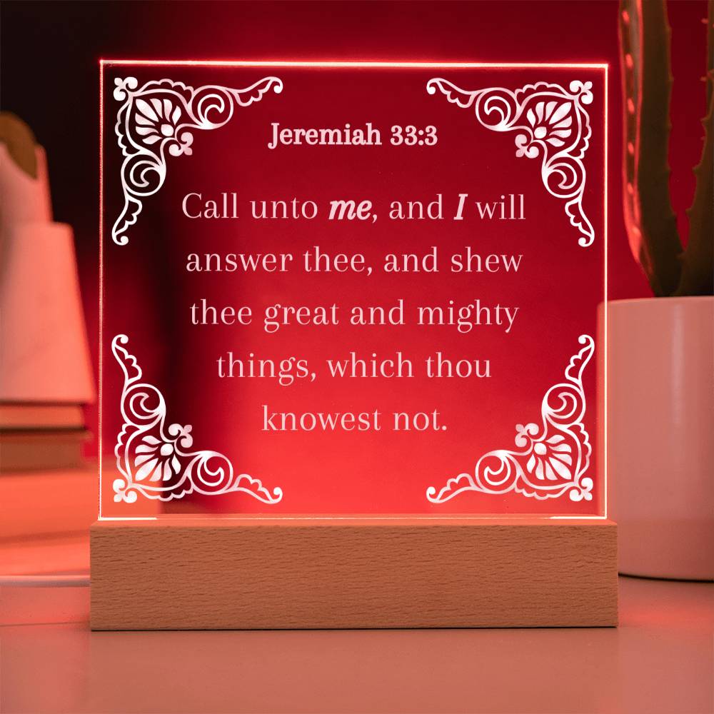 Acrylic KJV Bible Verse Plaque, Religious Plaque, Pastor Gift, Pastor Wife Gift, Christian Decor