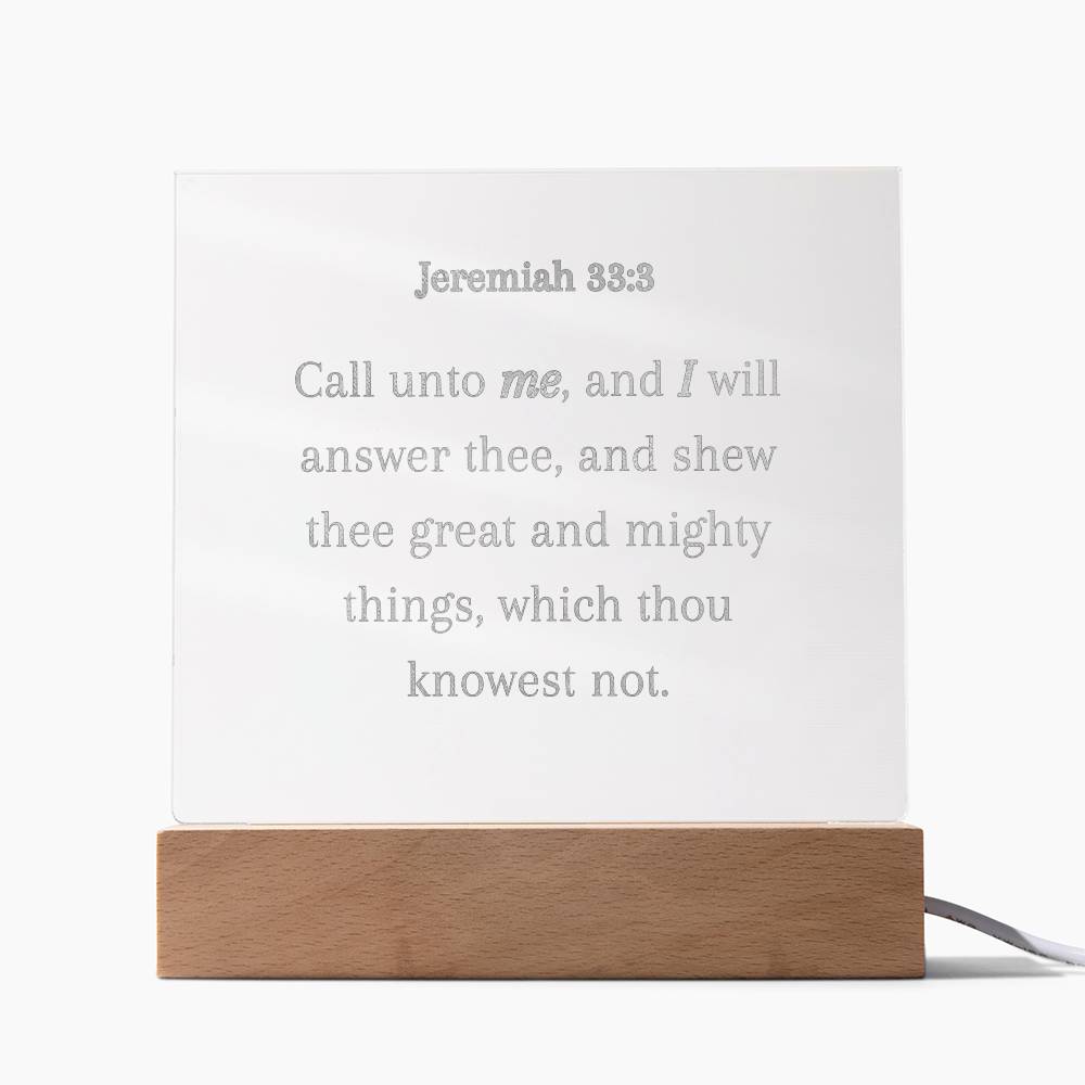 KJV Bible Verse Acrylic Plaque, Religious Gift, Christian Gift, Home Decor, Office Plaque