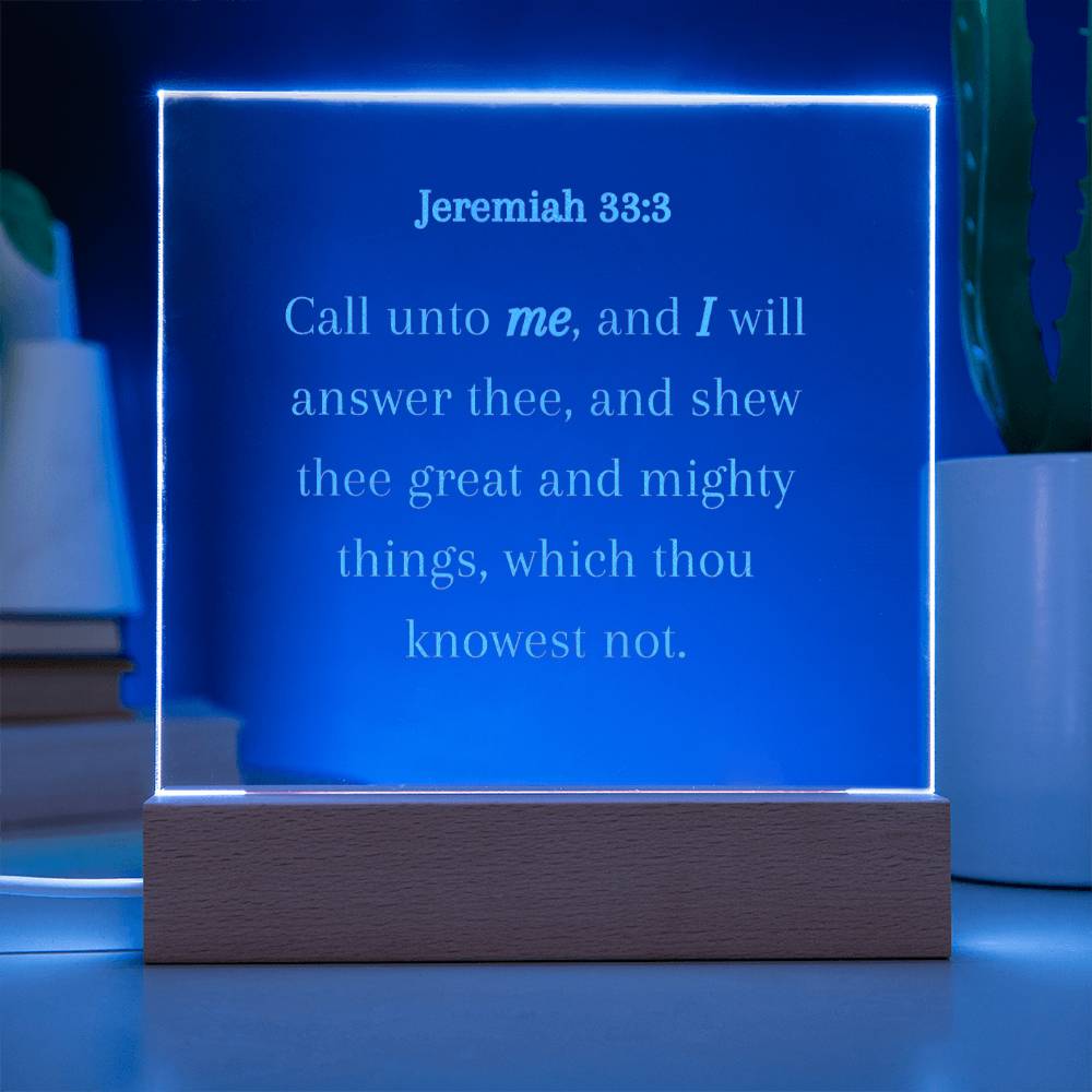 KJV Bible Verse Acrylic Plaque, Religious Gift, Christian Gift, Home Decor, Office Plaque