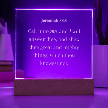 KJV Bible Verse Acrylic Plaque, Religious Gift, Christian Gift, Home Decor, Office Plaque