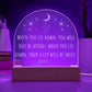 Bible Verse Acrylic Night Light Plaque, Proverbs 3:24