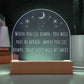 Bible Verse Acrylic Night Light Plaque, Proverbs 3:24