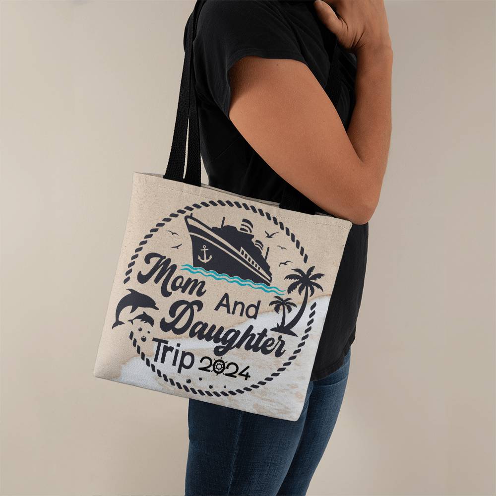 Tote Bag, Mother Daughter Trip 2024 Cruise Trip Tote Bag, Custom Vacation Tote Bag