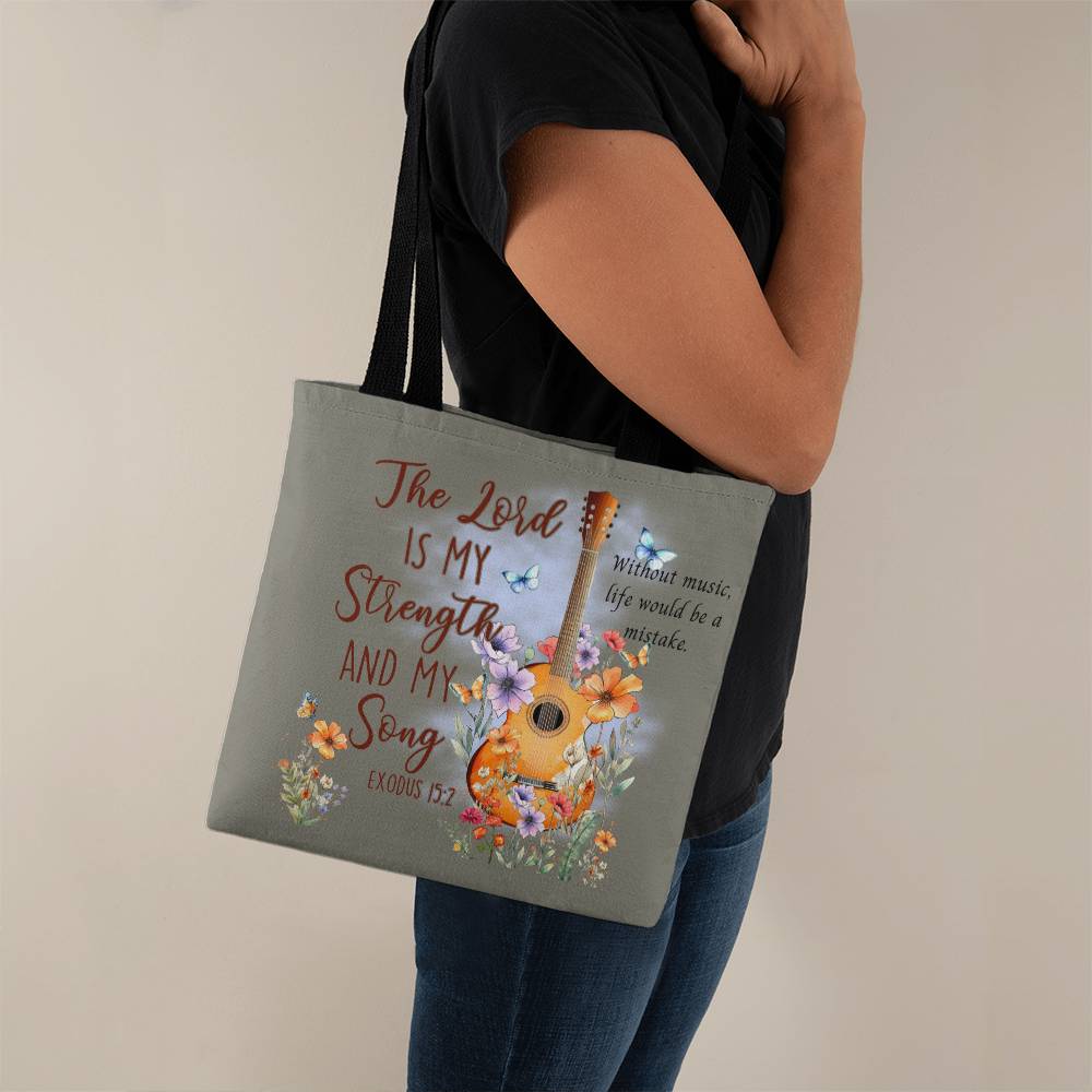 Christian Tote Bag Exodus 15:2  Gift for Her