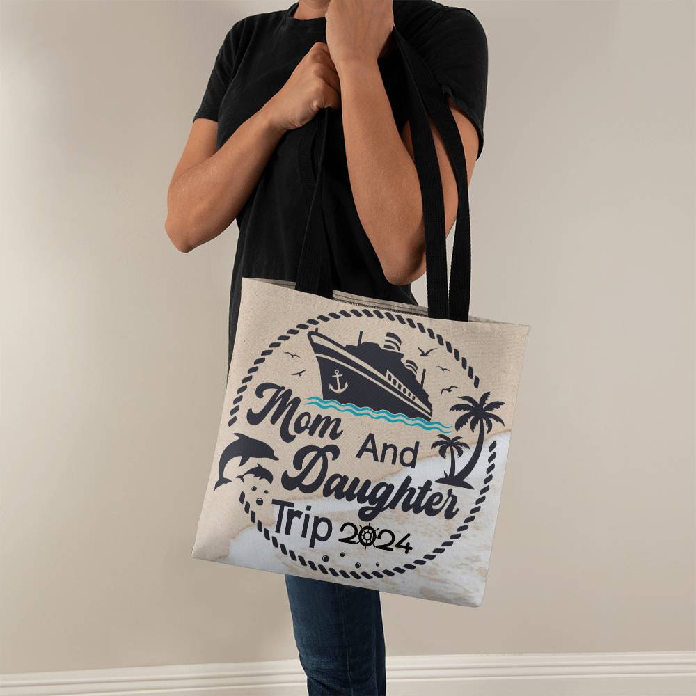 Tote Bag, Mother Daughter Trip 2024 Cruise Trip Tote Bag, Custom Vacation Tote Bag