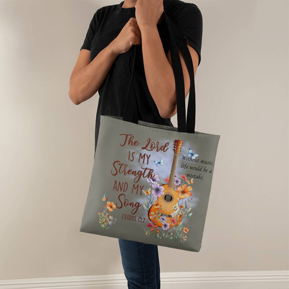 Christian Tote Bag Exodus 15:2  Gift for Her