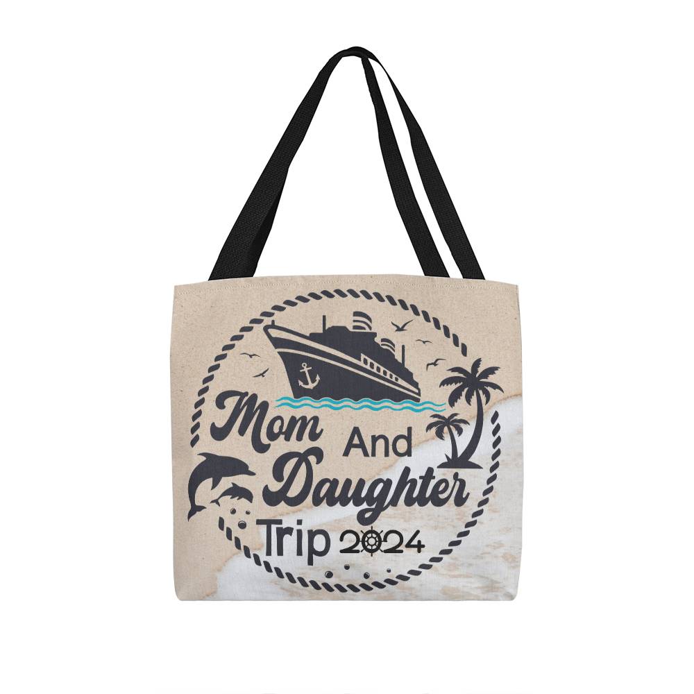 Tote Bag, Mother Daughter Trip 2024 Cruise Trip Tote Bag, Custom Vacation Tote Bag