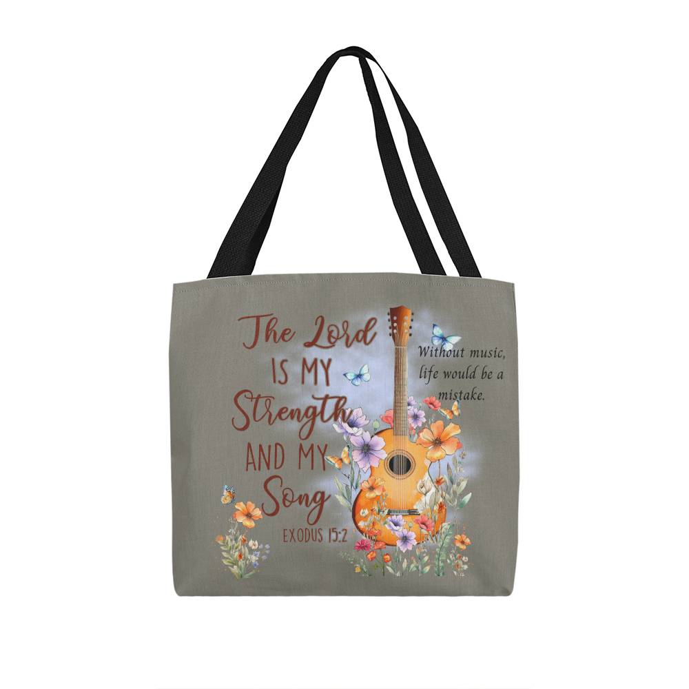 Christian Tote Bag Exodus 15:2  Gift for Her