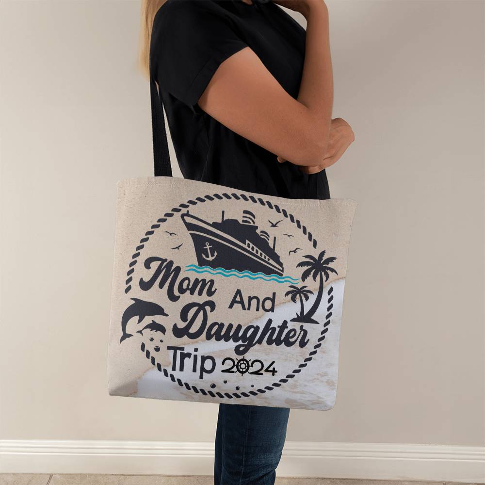 Tote Bag, Mother Daughter Trip 2024 Cruise Trip Tote Bag, Custom Vacation Tote Bag