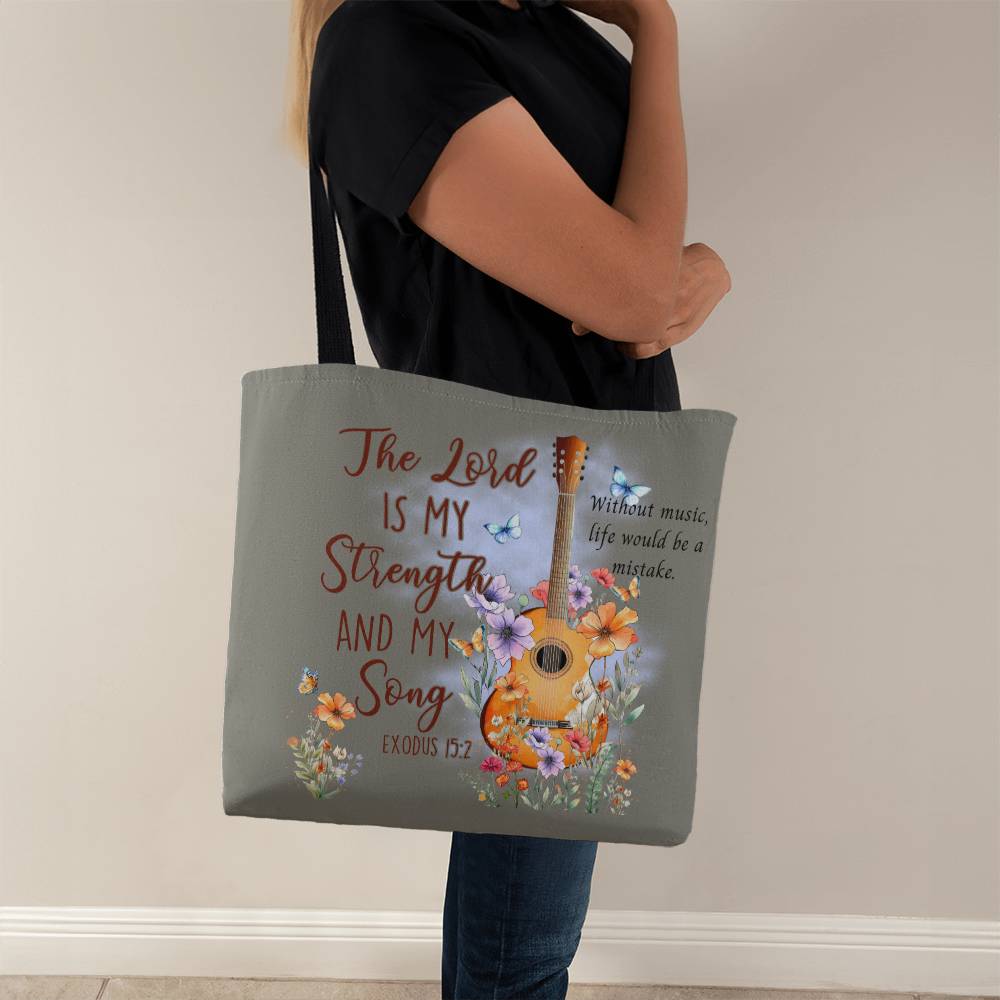 Christian Tote Bag Exodus 15:2  Gift for Her