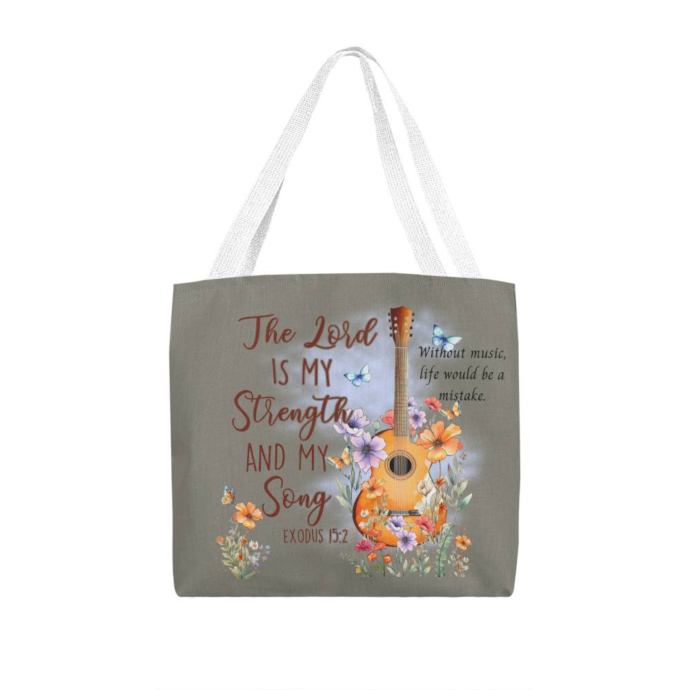 Christian Tote Bag Exodus 15:2  Gift for Her